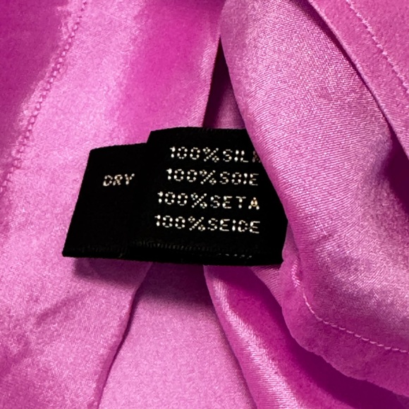 Ralph Lauren Black Label Ladies Silk Button Up Shirt Blouse Size 4 Pink - Picture 4 of 12